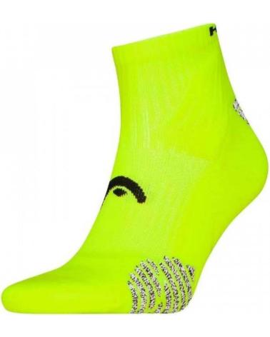 MEIAS ESPORTIVAS TORNOZELEIRAS HEAD PACK 3 AMARELO FLUORESCENTE 3