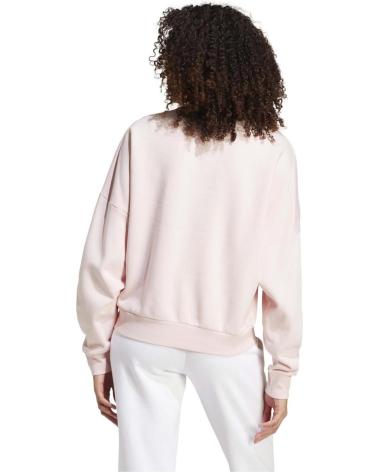 FELPA ADIDAS W SL FC SWT ROSA SANPIN-WHITE GIROCOLLO SANPIN-WHITE