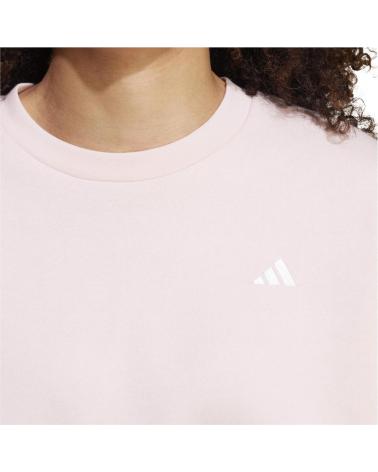 FELPA ADIDAS W SL FC SWT ROSA SANPIN-WHITE GIROCOLLO SANPIN-WHITE