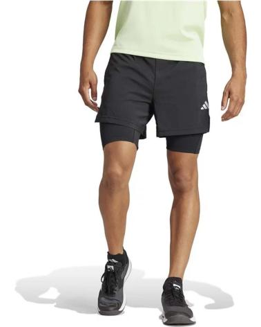 ADIDAS PANTALON CORTO GYM C-MALLA IR8597 NEGRO