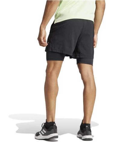 ADIDAS PANTALON CORTO GYM C-MALLA IR8597 NEGRO