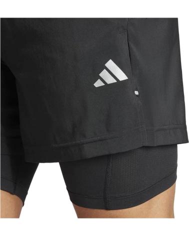 ADIDAS PANTALON CORTO GYM C-MALLA IR8597 NEGRO
