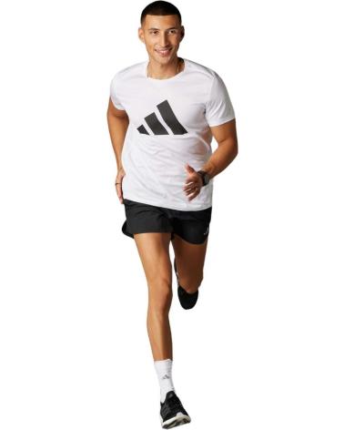 T-SHIRT ADIDAS RUN IT IN0075 BLANC WHITE
