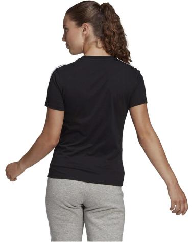 ADIDAS CAMISETA NEGRA W ES T CON RAYAS GL0784 NEGRO