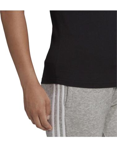 ADIDAS CAMISETA NEGRA W ES T CON RAYAS GL0784 NEGRO