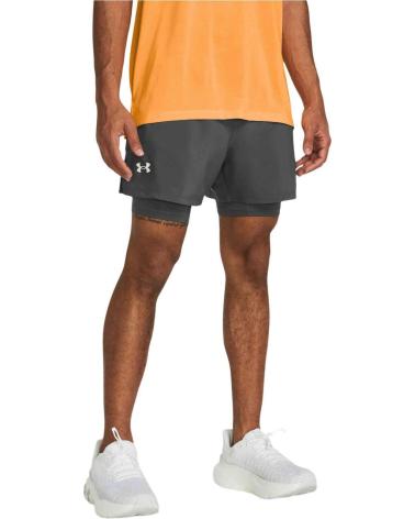 SHORT DE RUNNING 2 EN 1 UNDER ARMOUR GRIS GRIS