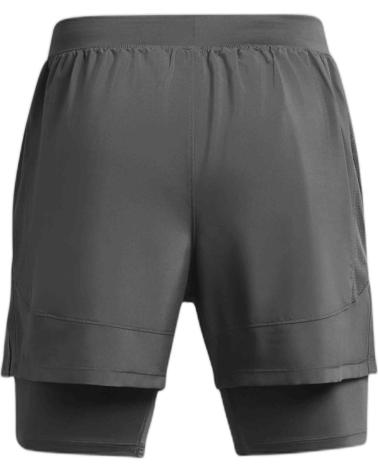 SHORT DE RUNNING 2 EN 1 UNDER ARMOUR GRIS GRIS