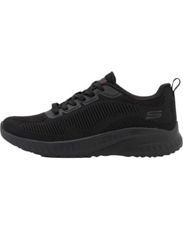 Baskets-décontractées-pour-femmes-SKECHERS-ZAPATILLA-MUJER-BOBS-SPORT-SQUAD-NEGRA-117209-NEGRO-BBK