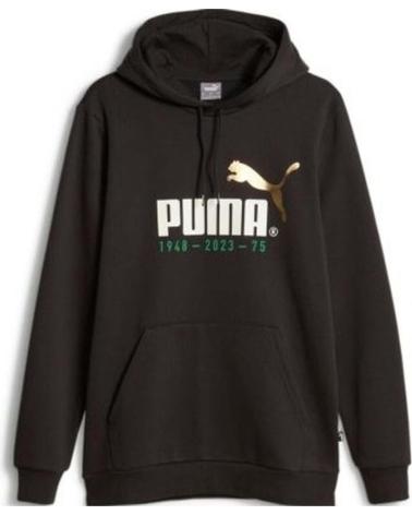 PUMA SUDADERA LOGO CELEBRATION HOODIE 676021-01 NEGRO