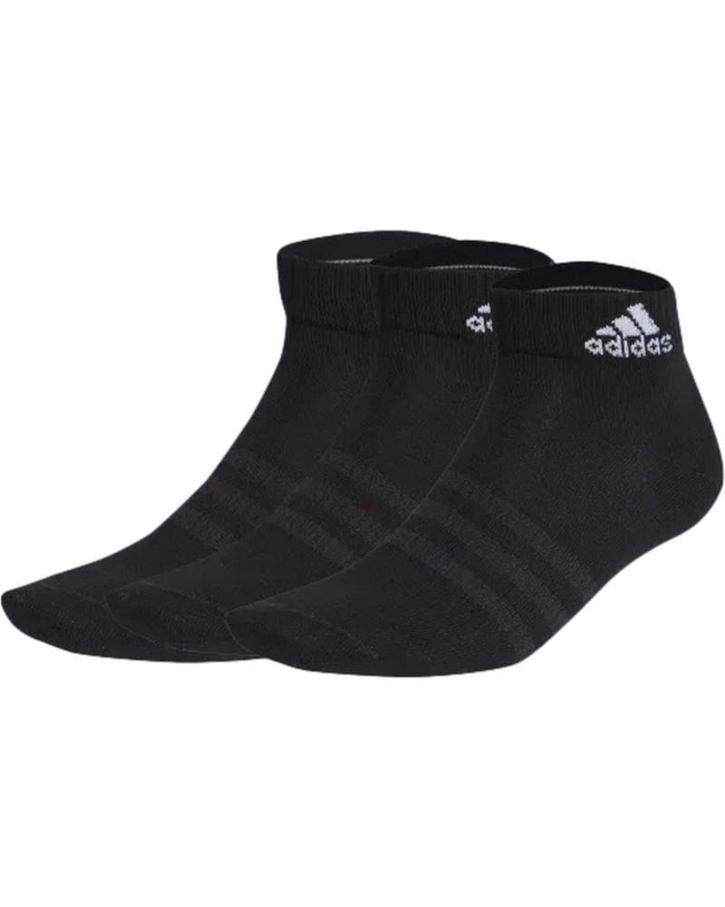 ADIDAS THIN AND LIGHT ANKLE SOCKS BLACK NEGRO