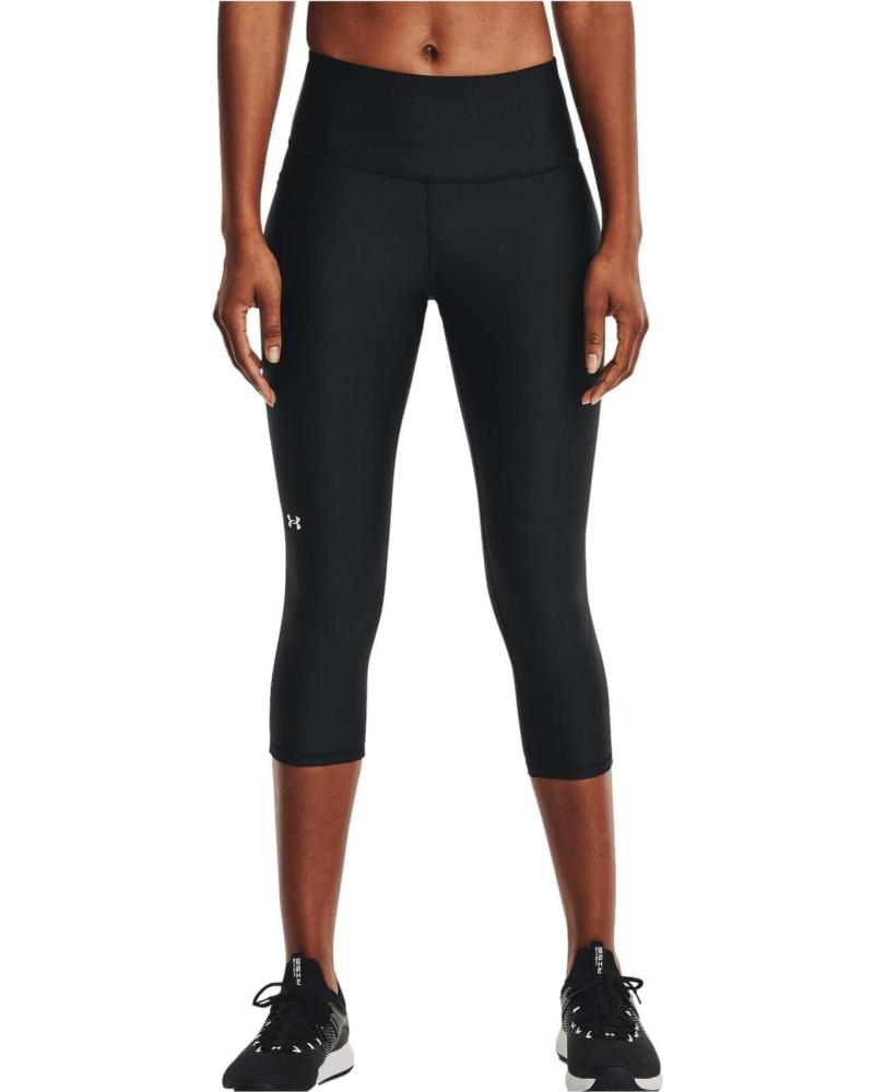 UNDER ARMOUR LEGGINGS SPORTIVI CAPRI 7/8 NERI
