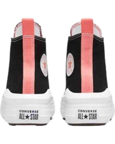 Deportivas de Mujer y Niña CONVERSE BOTIN PISO GORDO LONA NEGRO