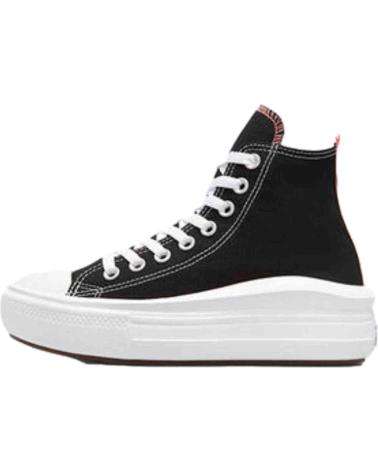 Deportivas de Mujer y Niña CONVERSE BOTIN PISO GORDO LONA NEGRO