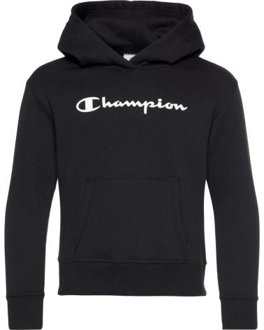 SUDADERA CON CAPUCHA NEGRA CHAMPION PARA NIÑO - MODELO N C-CAP N