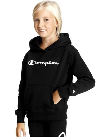 SUDADERA CON CAPUCHA NEGRA CHAMPION PARA NIÑO - MODELO N C-CAP N