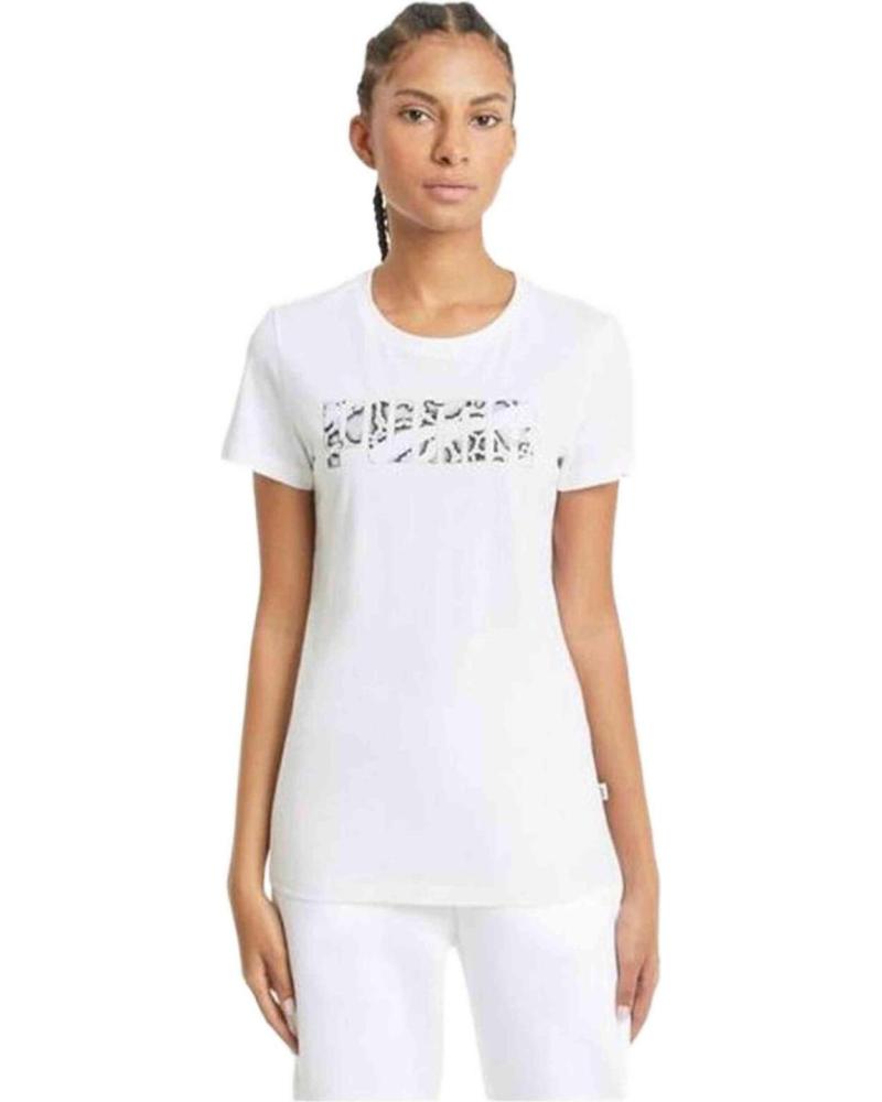 T-SHIRT PUMA BIANCA STAMPA LEOPARDO MODELLO 585736-52 BLANCO