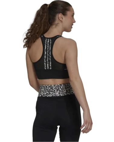 ADIDAS TOP ESPORTIVO ESTAMPA LEOPARDO GS6339 PRETO BRANCO NEGRO BLANCO