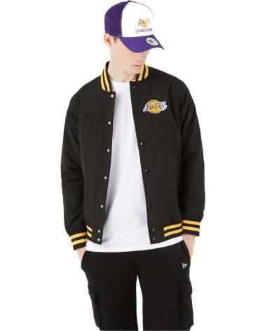 JAQUETA BOMBER NEW ERA LOS ANGELES LAKERS PRETO E DOURADO - MODELO 12869834