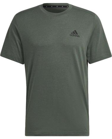 T-SHIRT SPORTIVA ADIDAS VERDE A MANICHE CORTE DA UOMO