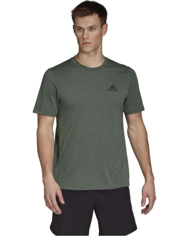 T-SHIRT DE SPORT ADIDAS VERT À MANCHES COURTES POUR HOMME