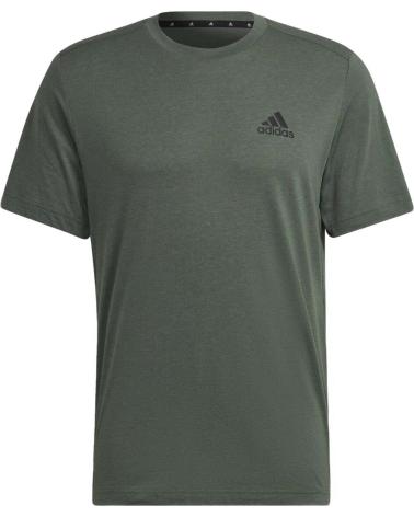 T-SHIRT DE SPORT ADIDAS VERT À MANCHES COURTES POUR HOMME