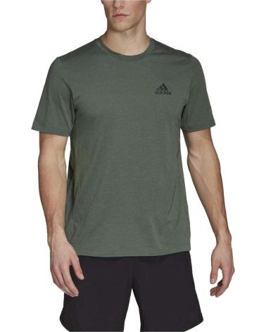 T-SHIRT DE SPORT ADIDAS VERT À MANCHES COURTES POUR HOMME