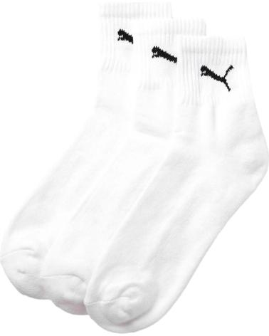 CHAUSSETTES PUMA SHORT CREW BLANCHES - LOT DE 3 PAIRES