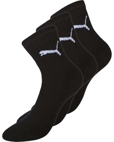 MEIAS PUMA SHORT CREW PRETAS - PACK DE 3 (REF. 231011001-200)