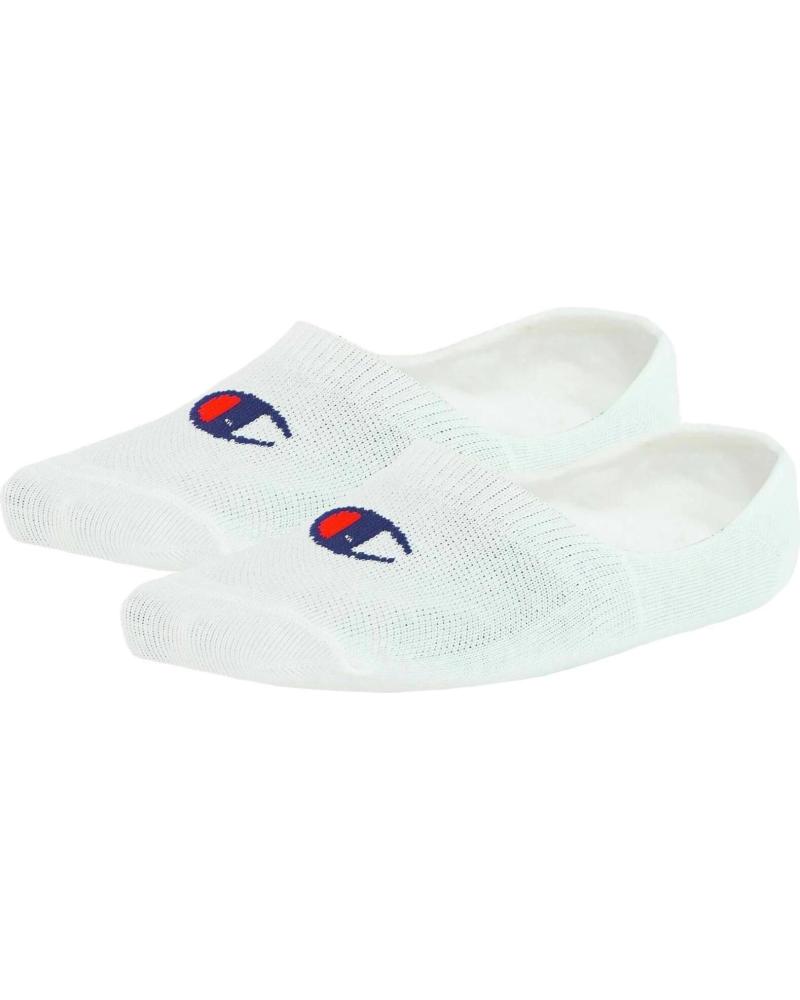 LOT DE 2 CHAUSSETTES INVISIBLES CHAMPION BLANCHES