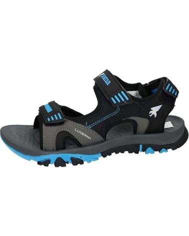 SANDALIAS DE TREKKING JOMA LUCERNA 2204 NEGRAS Y AZULES PARA HOMBRE NEGRO