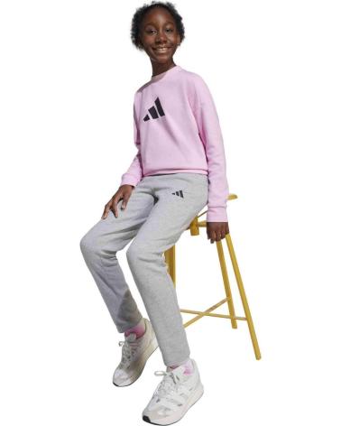 ADIDAS JG LOGO SPORT TRACKSUIT JJ4800 PINK GREY ROSA GRIS