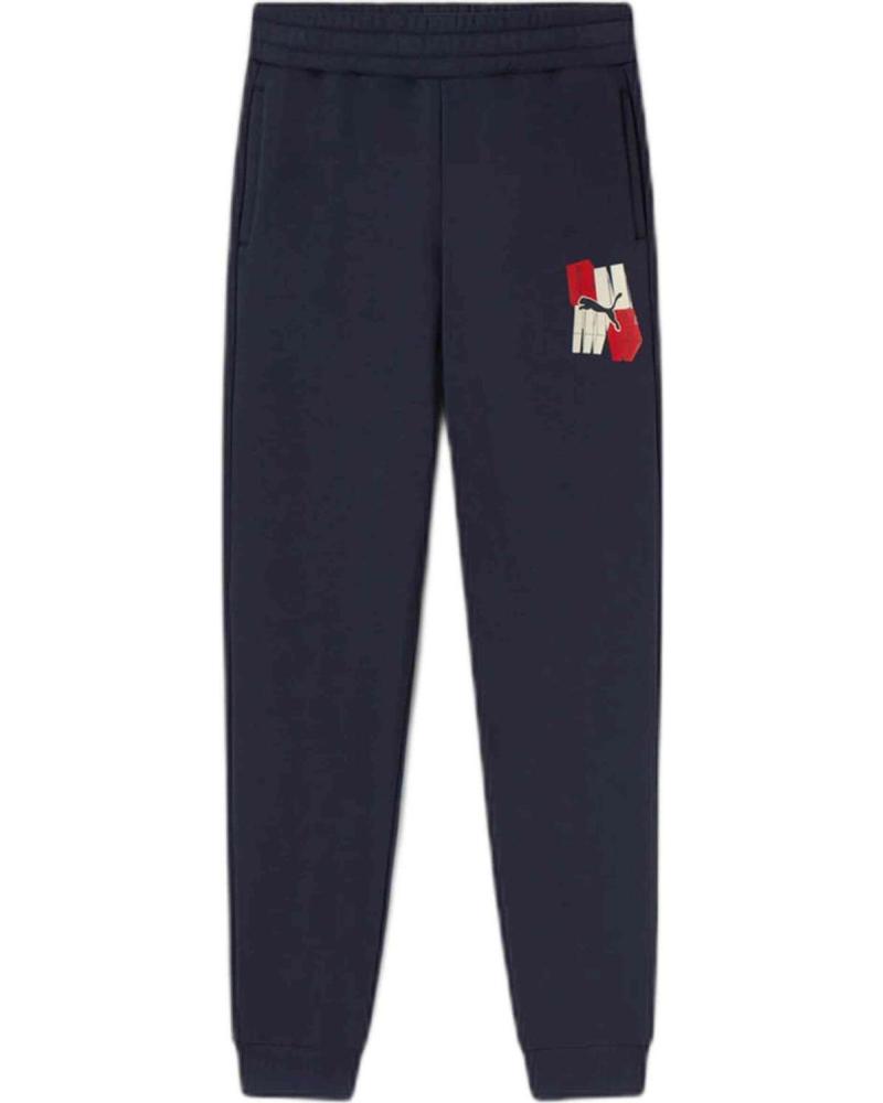 -PUMA-PUMA ESS GRAPHIC SWEATPANTS 686898-75 NAVY BLUE-75