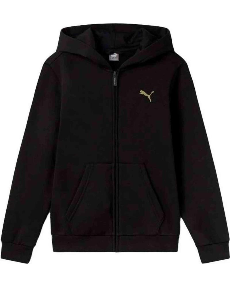 PUMA GRAPHIC FULL-ZIP HOODIE 686899-01 BLACK NEGRO