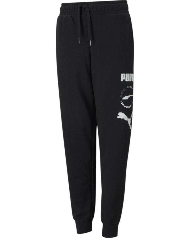 PANTALONE SPORTIVO PUMA ALPHA NERO 585895-01 NEGRO