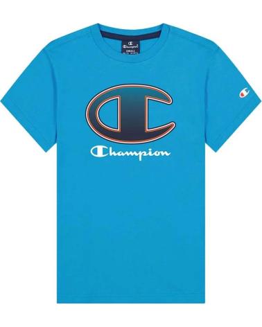 COMPLETO SPORTIVO CHAMPION PER BAMBINO - MAGLIETTA BLU E PANTALONCINI GRIGI