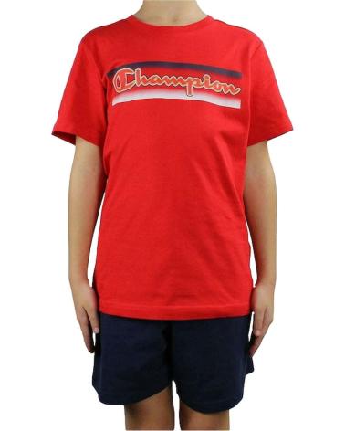 CHAMPION SPORTS SET FOR KIDS - RED T-SHIRT AND BLUE SHORTS