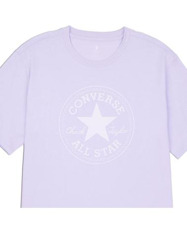 CONVERSE CHUCK PATCH T-SHIRT LILA - MODELL 10025459-A37 LILA