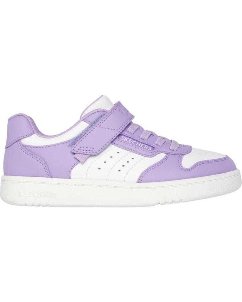 SKECHERS QUICK STREET 310241L-WLV BLANC LILAS BLANCO LILA