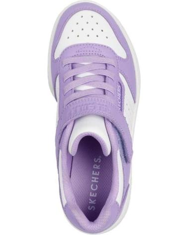 SKECHERS QUICK STREET 310241L-WLV BLANC LILAS BLANCO LILA