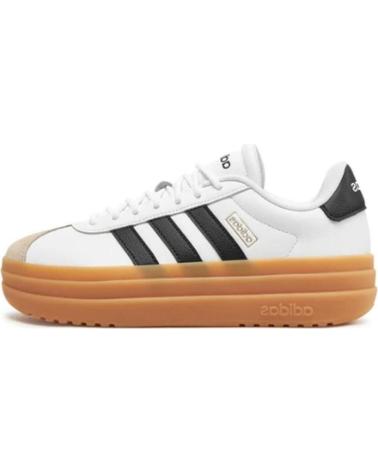 SCARPE DA GINNASTICA ADIDAS VL COURT BOLD IH3083 BIANCHE CON NERO E SUOLA CARAMELLO FTWWHT-CBLACK-WONBEI