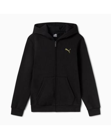 PUMA GRAPHIC FULL-ZIP HOODIE 686899-01 BLACK NEGRO