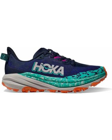 HOKA SPEEDGOAT 6 TRAIL RUNNING SHOES BLUE GREEN 1147811-VYM AZUL VERDE