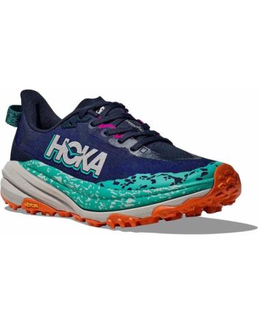 HOKA SPEEDGOAT 6 TRAIL RUNNING SHOES BLUE GREEN 1147811-VYM AZUL VERDE
