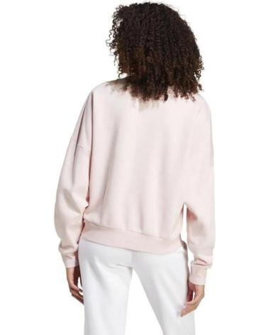 FELPA ADIDAS W SL FC SWT ROSA SANPIN-WHITE GIROCOLLO SANPIN-WHITE