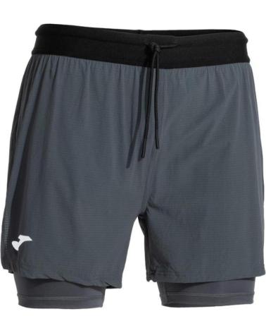 JOMA PANTALÓN CORTO CON MALLA 103174-150 GRIS GRIS