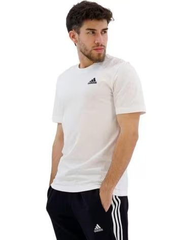MAGLIETTA ADIDAS ESSENTIALS SINGLE JERSEY IC9286 BLANCO