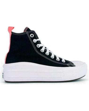 Deportivas de Mujer y Niña CONVERSE BOTIN PISO GORDO LONA NEGRO