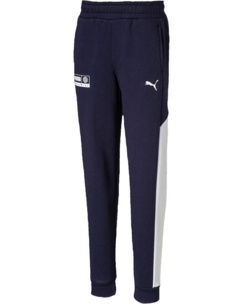 PUMA ALPHA SWEAT TRACK PANTS 58024006 NAVY BLUE FOR KIDS AZUL