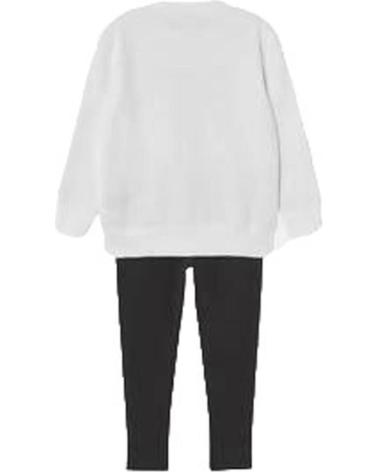 CHAMPION TRAININGSANZUG 404251-WW001 FÜR MÄDCHEN IN WEISS UND SCHWARZ BLANCO NEGRO