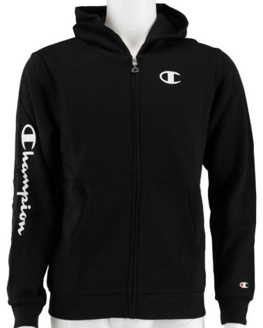 FELPA CON CAPPUCCIO CHAMPION NERA - MODELLO 305359-KK001 NEGRA